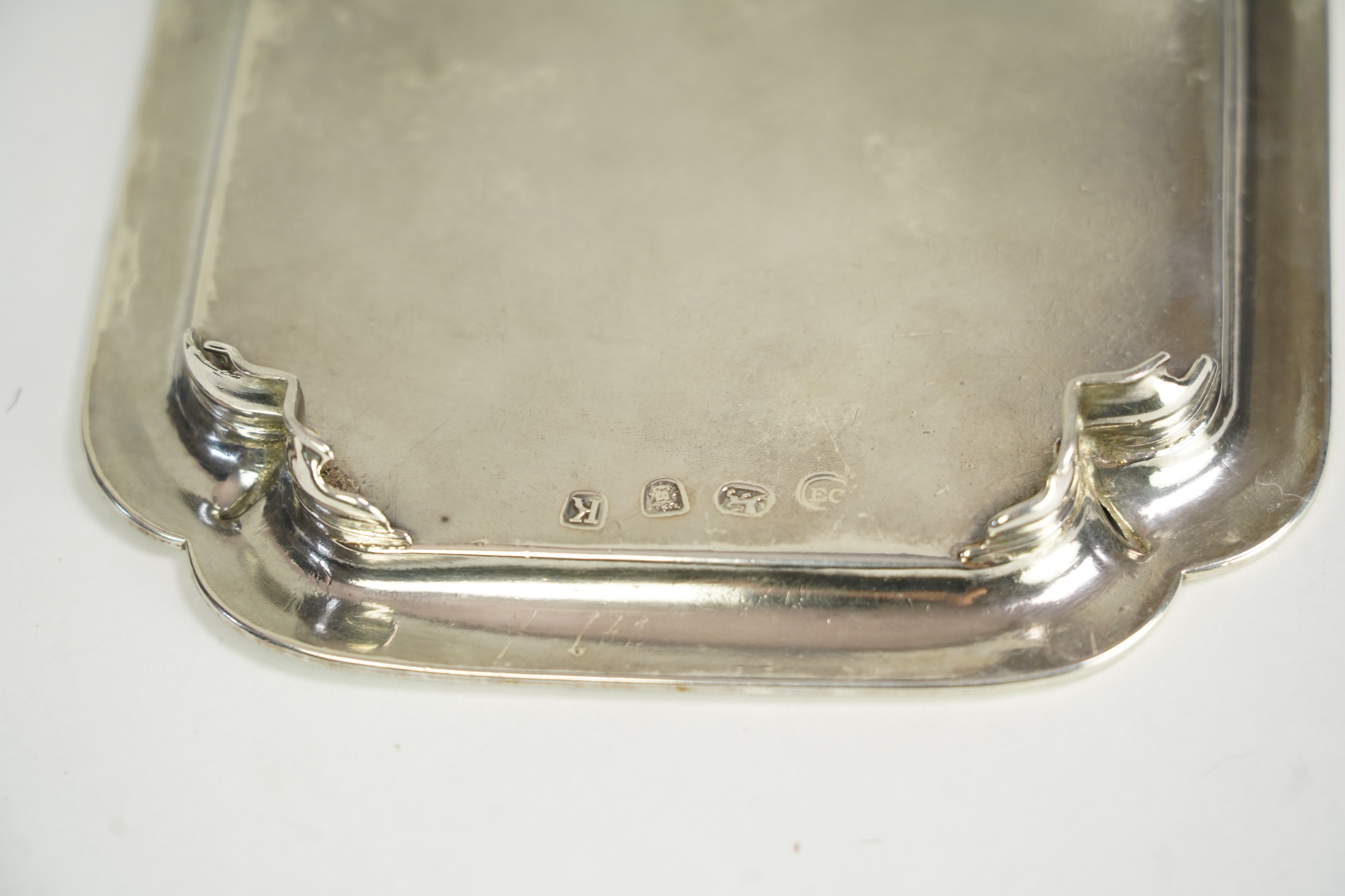 A George I silver waiter, by Edward Cornock